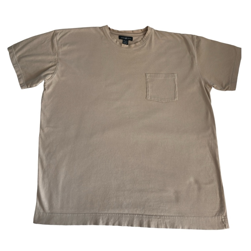 Cotton Traders Men's Pocket Crew Nreck T Shirtm Taupe Size XL